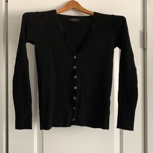 Banana Republic Black Merino Wool Cardigan - Sz M
